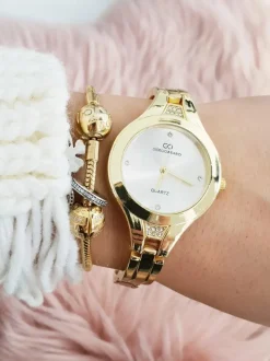 New Giorgio & Dario Złoty Damski Zegarek na Bransolecie Pisento Zegarki