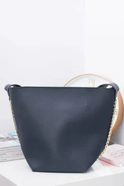 Boto Granatowa Torebka Damska A4 Shopper Bag