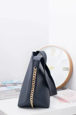 Boto Granatowa Torebka Damska A4 Shopper Bag