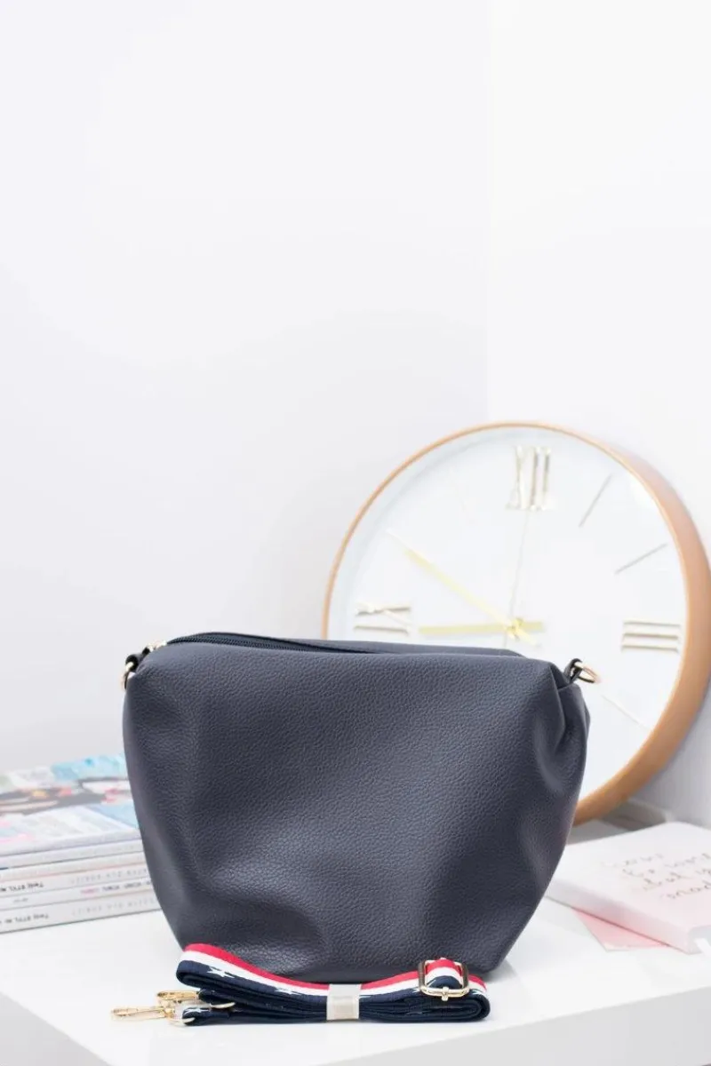 Boto Granatowa Torebka Damska A4 Shopper Bag