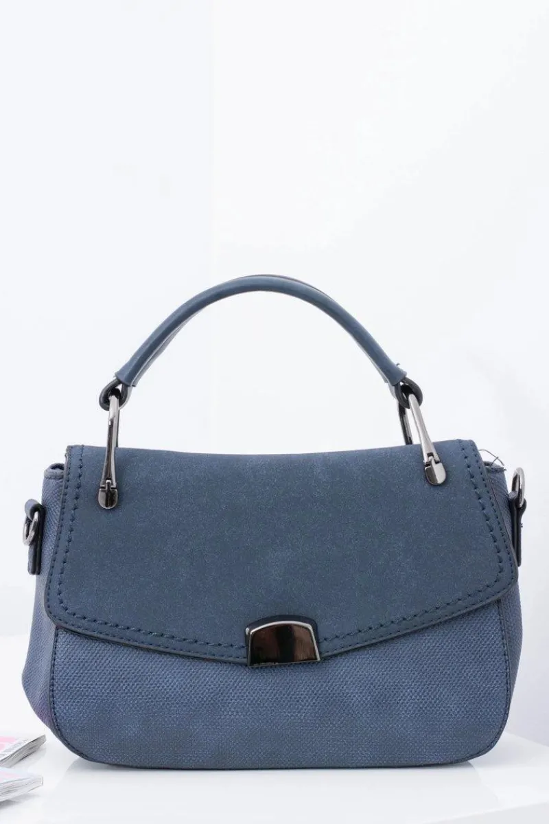 Best Boto Granatowa Torebka Damska Kuferek