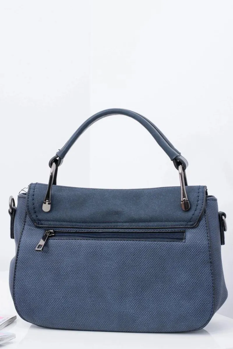 Best Boto Granatowa Torebka Damska Kuferek