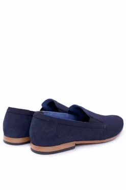 New Boto Granatowe Wsuwane Mokasyny Męskie Bednarek Munero