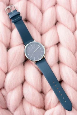 Zegarki>Giorgio&Dario Granatowy Stylowy Skórzany Damski Zegarek