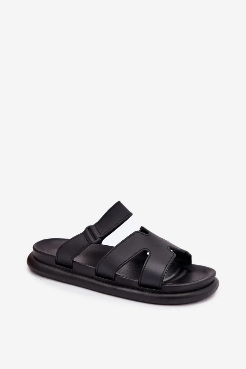 New Gumowe Klapki Damskie Z Paskiem Czarne Tavirae Damskie Klapki Na Platformie|Klapki Damskie Klasyczne