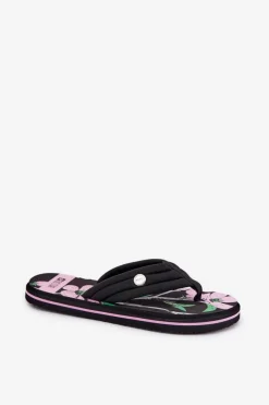 Klapki Sportowe|Klapki Damskie Big Star></noscript>Big Star Shoes Japonki Klapki Damskie Piankowe Big Star RR274A111 Czarne Czarny