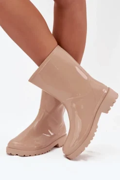 Kalosze Damskie>Boto Kalosze Damskie Beżowe Elvara