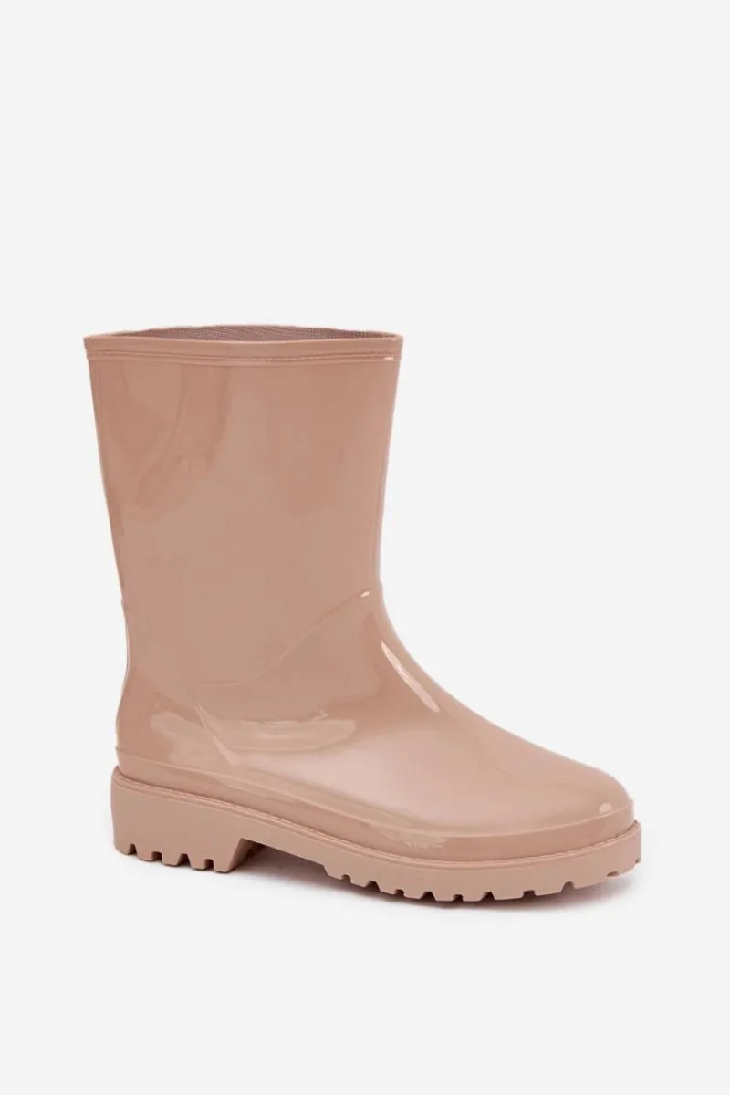 Kalosze Damskie>Boto Kalosze Damskie Beżowe Elvara