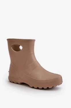 Discount Boto Kalosze Damskie Wodoszczelne LEMIGO GARDEN 752 Camel