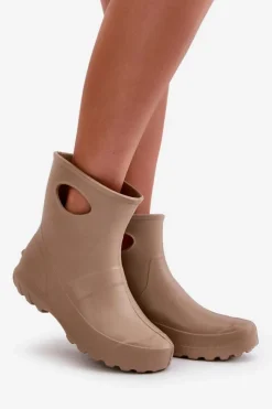 Discount Boto Kalosze Damskie Wodoszczelne LEMIGO GARDEN 752 Camel