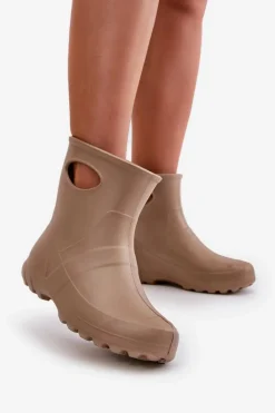 Discount Boto Kalosze Damskie Wodoszczelne LEMIGO GARDEN 752 Camel