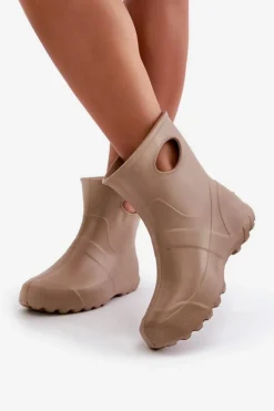 Discount Boto Kalosze Damskie Wodoszczelne LEMIGO GARDEN 752 Camel