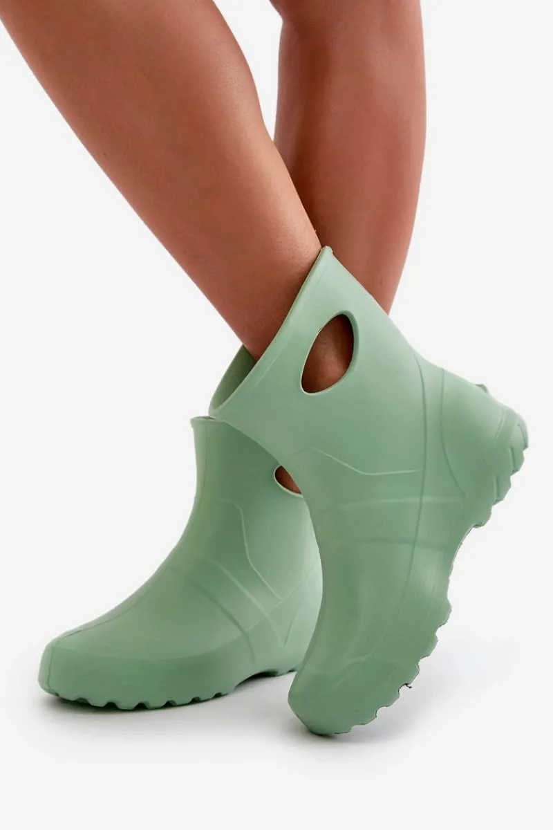 Kalosze Damskie>Boto Kalosze Damskie Wodoszczelne LEMIGO GARDEN 752 Miętowe