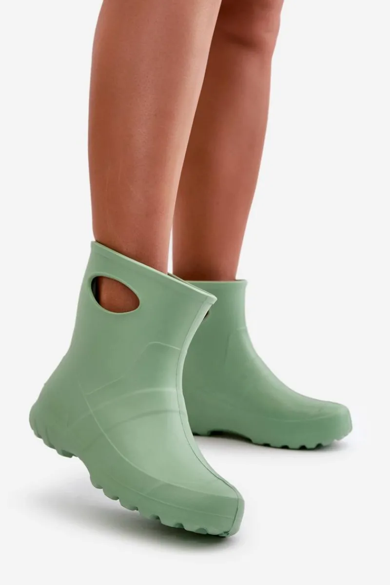 Kalosze Damskie>Boto Kalosze Damskie Wodoszczelne LEMIGO GARDEN 752 Miętowe