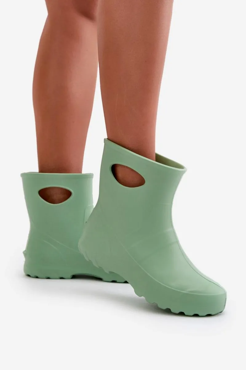 Kalosze Damskie>Boto Kalosze Damskie Wodoszczelne LEMIGO GARDEN 752 Miętowe