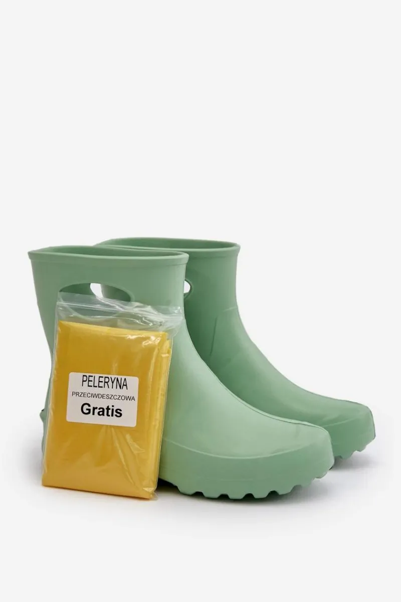 Kalosze Damskie>Boto Kalosze Damskie Wodoszczelne LEMIGO GARDEN 752 Miętowe