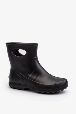 Clearance Kalosze Damskie Wodoszczelne LEMIGO GARDEN 752 Czarne Damskie Kalosze Damskie