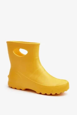 Kalosze Damskie>Boto Kalosze Damskie Wodoszczelne LEMIGO GARDEN 752 Żółte