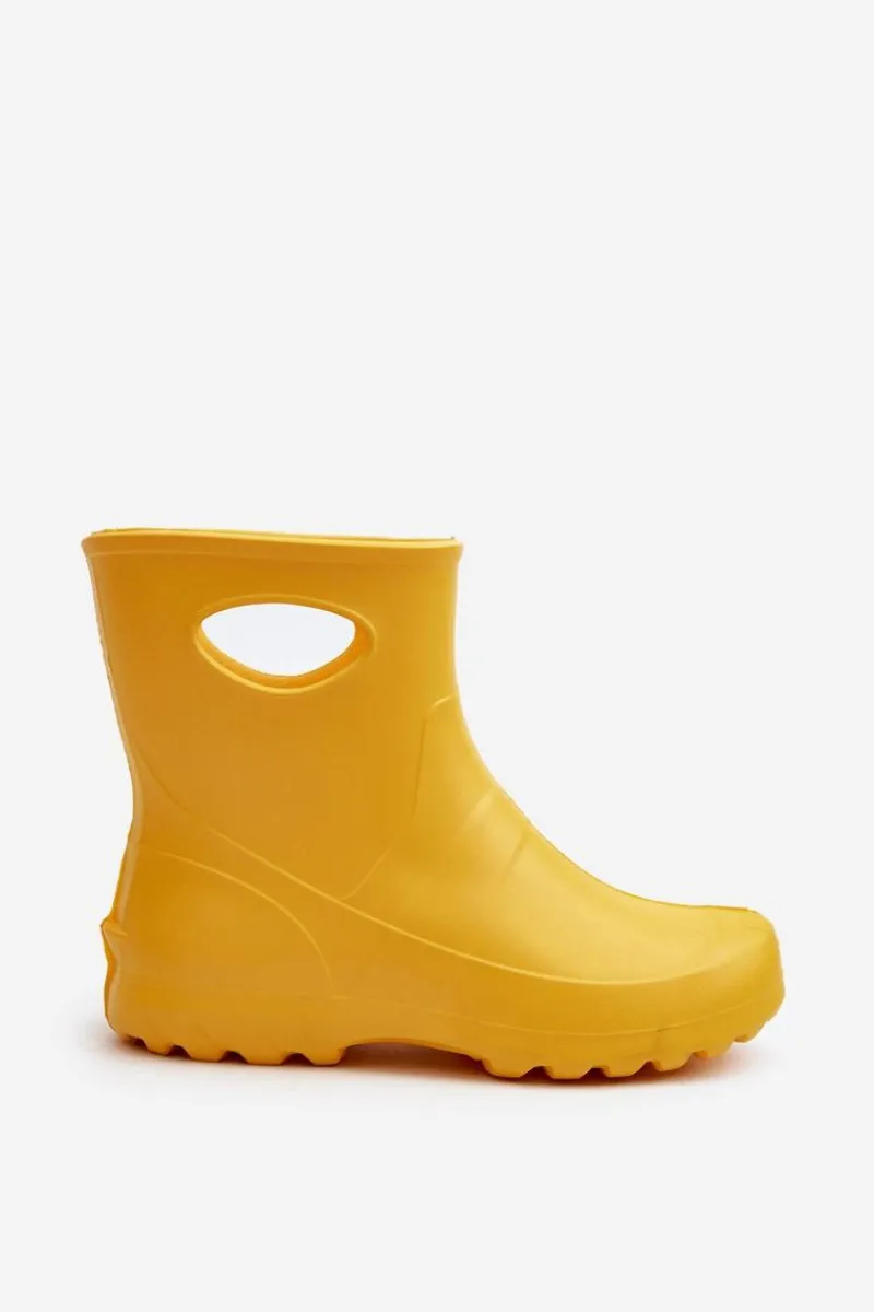 Kalosze Damskie>Boto Kalosze Damskie Wodoszczelne LEMIGO GARDEN 752 Żółte