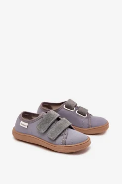 Hot Kapcie Barefoot Chłopięce Gładkie Szare Saphira Dzieci Chłopięce|Barefoot