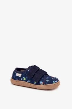 Chłopięce|Barefoot>Milami Kapcie Barefoot Chłopięce Kosmos Granatowe Saphira Niebieski