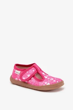Best Milami Kapcie Barefoot Dziewczęce W Serduszka Na Rzep Fuksja Talirae