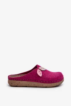Best Kapcie Damskie Filcowe ED000013 Fuksja Damskie Kapcie Klasyczne|Klapki Damskie Klasyczne