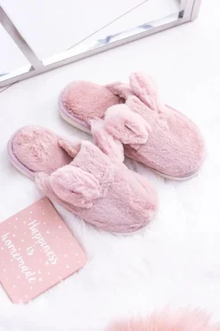 Online Boto Kapcie Damskie Króliki z Uszami Różowe Alabama