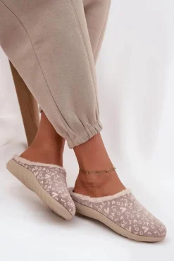 Kapcie Klasyczne|Klapki Damskie Klasyczne></noscript>INBLU Kapcie Damskie Love ET000032 Beżowe Beżowy