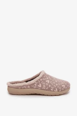 Kapcie Klasyczne|Klapki Damskie Klasyczne></noscript>INBLU Kapcie Damskie Love ET000032 Beżowe Beżowy