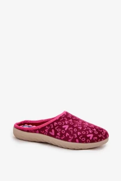 Online Kapcie Damskie Love ET000032 Różowe Damskie Kapcie Klasyczne|Klapki Damskie Klasyczne