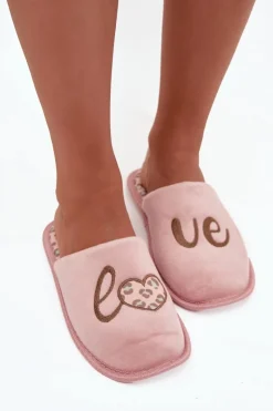 Kapcie Klasyczne|Klapki Damskie Klasyczne>Buty damskie Vinceza Kapcie Damskie LOVE Vinceza 19960 Różowe
