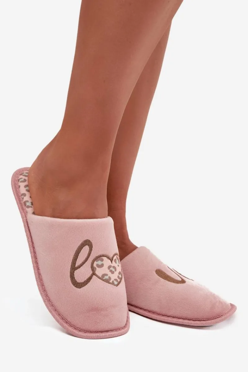 Kapcie Klasyczne|Klapki Damskie Klasyczne>Buty damskie Vinceza Kapcie Damskie LOVE Vinceza 19960 Różowe