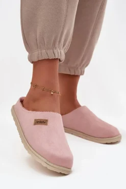 Kapcie Klasyczne|Klapki Damskie Klasyczne>INBLU Kapcie Damskie Obuwie Domowe CS000045 Różowe Różowy