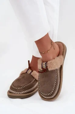 Kapcie Klasyczne|Klapki Z Futerkiem><noscript><img width=