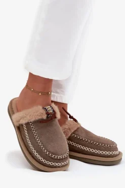 Kapcie Klasyczne|Klapki Z Futerkiem><noscript><img width=