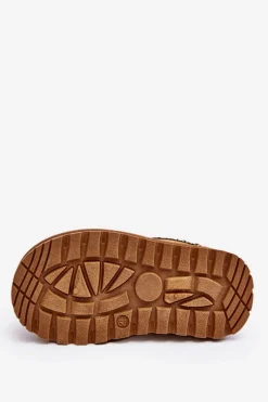 Sale Boto Kapcie Dziecięce Wsuwane Ocieplane Camel Olivane