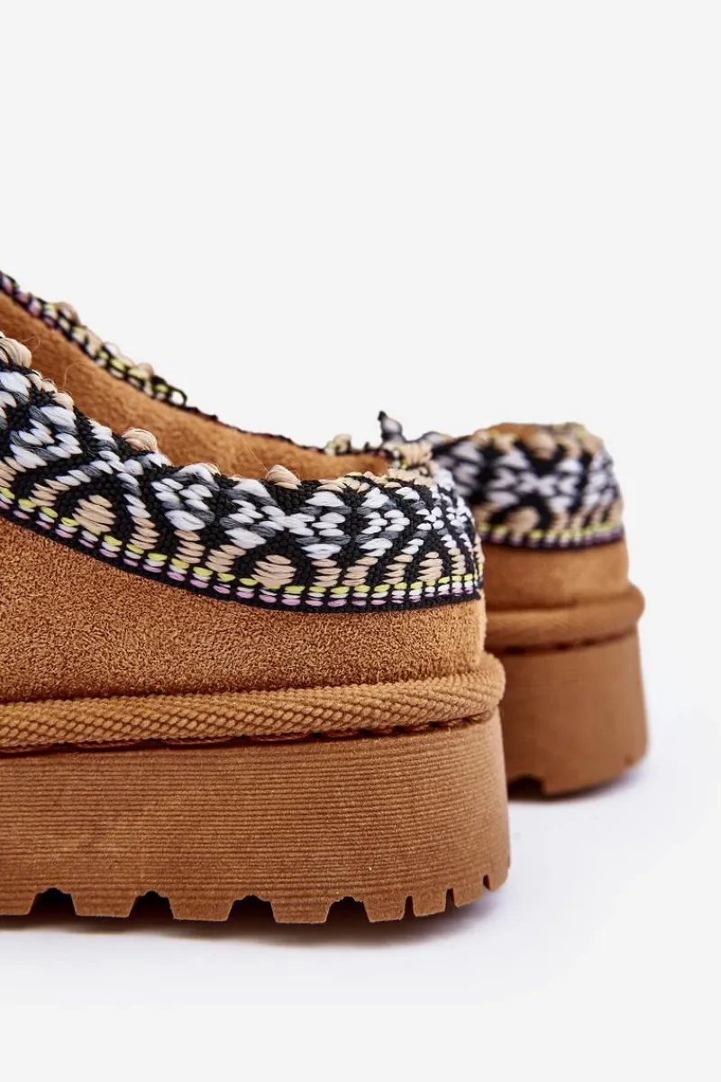 Sale Boto Kapcie Dziecięce Wsuwane Ocieplane Camel Olivane