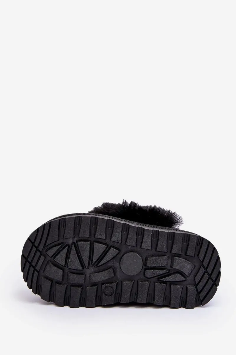 Dziewczęce|Back To School>Boto Kapcie Dziecięce Z Futerkiem Czarne Birasta Czarny