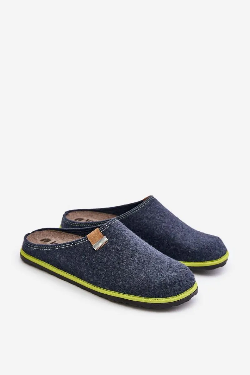 Klapki Męskie Klasyczne|Papcie Męskie>INBLU Kapcie Męskie Obuwie Domowe SI000023 Grantowe