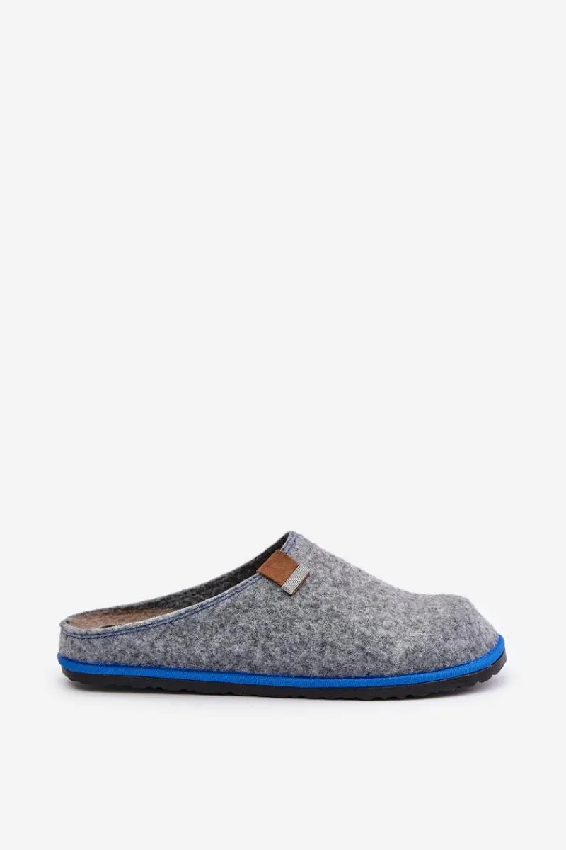 Klapki Męskie Klasyczne|Papcie Męskie>INBLU Kapcie Męskie Obuwie Domowe SI000023 Jasnoszare Szary