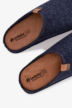 Online Kapcie Męskie Profilaktyczne SI000025 Granatowe Męskie Klapki Męskie Klasyczne|Papcie Męskie