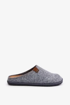 Best Kapcie Męskie Profilaktyczne SI000025 Szare Męskie Klapki Męskie Klasyczne|Papcie Męskie