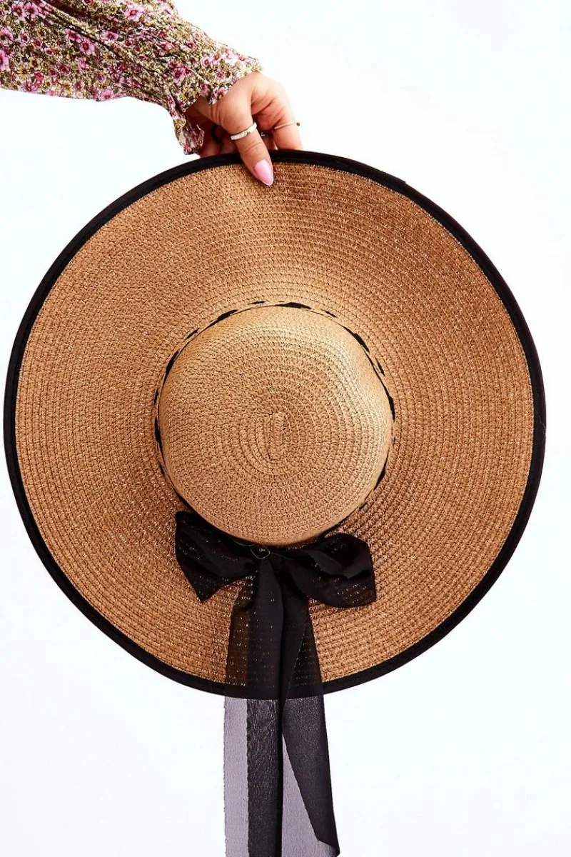 Discount Boto Kapelusz Z Modną Kokardą Beżowy