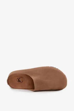 Clearance Klapki Chodaki Damskie Na Platformie Ciemnobeżowe Sylviane Damskie Kapcie Klasyczne|Klapki Korkowe