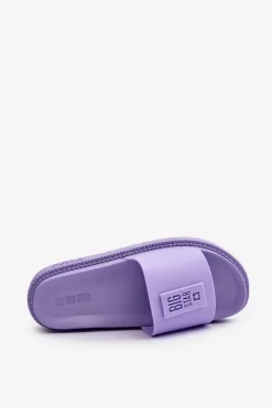 Sale Big Star Shoes Klapki Damskie Big Star LL274426 Fioletowe