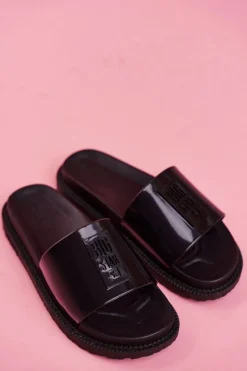 Sale Klapki Damskie Big Star na Platformie Czarne FF274813 Damskie Klapki Sportowe|Klapki Damskie Big Star