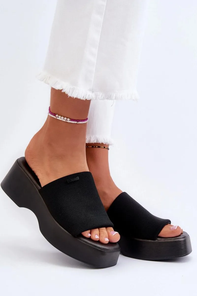 Clearance Big Star Shoes Klapki Damskie Big Star NN274021 Czarne