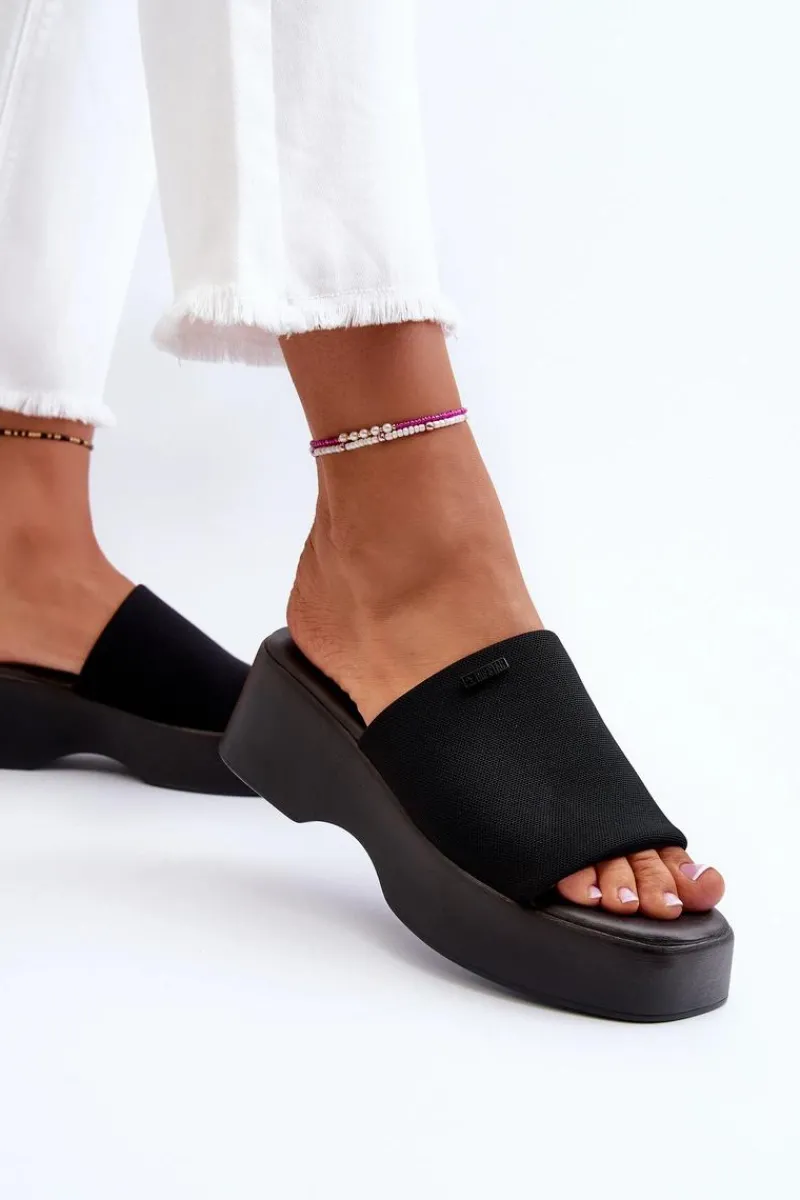 Clearance Big Star Shoes Klapki Damskie Big Star NN274021 Czarne