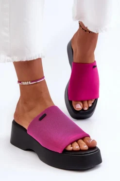 Klapki Damskie Big Star|Klapki Damskie Klasyczne>Big Star Shoes Klapki Damskie Big Star NN274026 Fuksja